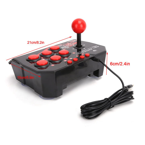 Arcade Fight Stick Wired Arcade Joystick PC Street Fight Controller Arcade Games Accessories for Switch/PC/PS3