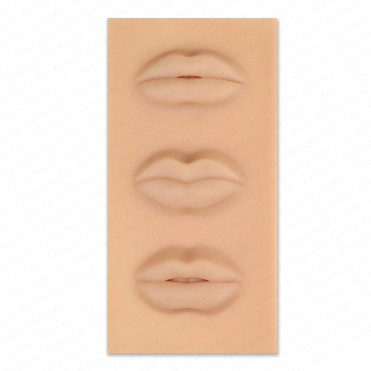 1PC Rasmet Tattoo Lip Blush 5D Practice Skin Silicone Lips with 3 design Lip Shape Solid Lip Block for Permanent Makeup Practice Realistic Microblading Lip Practice Training (1PC Light Brown)
