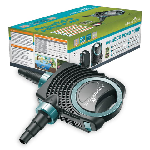 AllPondSolutions 4500 L/H Pond Pump | Energy Efficient Eco Water Fish Pump Submersible - Garden Waterfall Filter Pump 6-8mm Solids Handling - AquaECO-4500