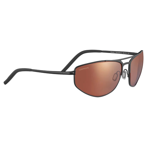 Serengeti Men's MASTEN Oval Sunglasses, Matte Black, Large