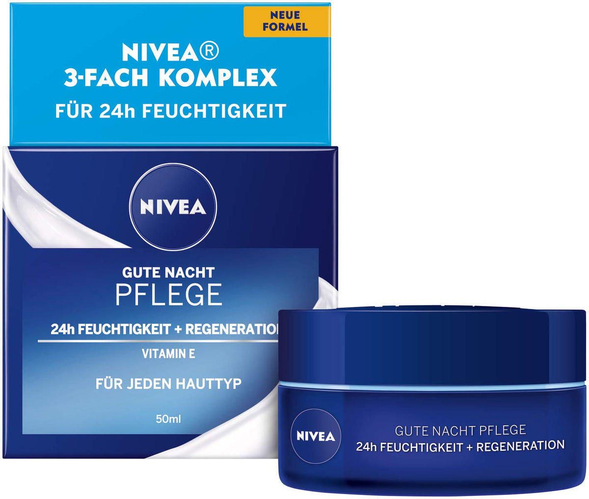 Nivea Good Night Care 24 Hour Moisture + Regeneration for Any Skin 50 ml