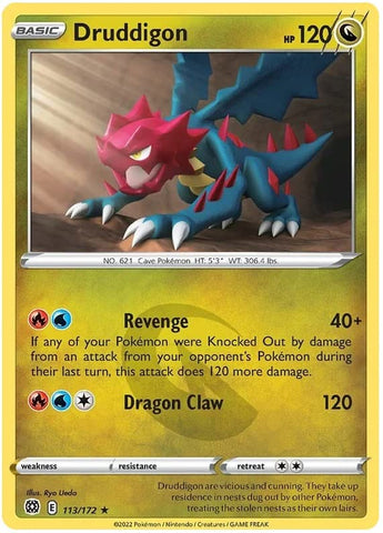 Druddigon - 113/172 - Rare - Sword & Shield: Brilliant Stars