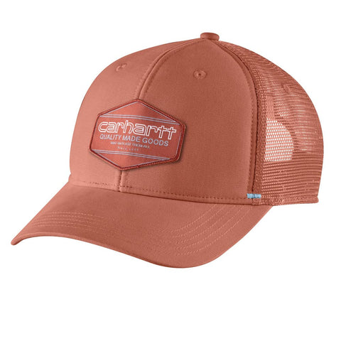 Carhartt Men's 105691 Canvas Mesh-Back Quality Patch Cap - One Size Fits All - Terrecota