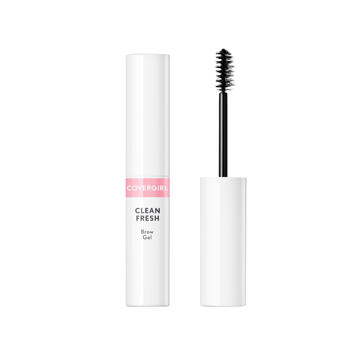COVERGIRL Clean Fresh Eyebrow Gel, 250 Warm Brown, Volumizes and Lifts Brows, Vegan Formula with Argan Oil and Biotin, 0.16oz