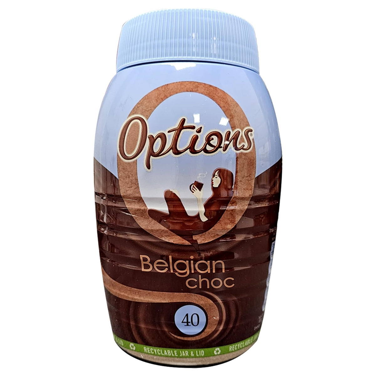 Options Belgian ChocOLait Luxury Instant Hot Drink with Sugar G, Chocolate, 825 Gram