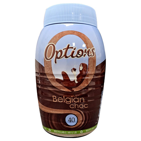 Options Belgian ChocOLait Luxury Instant Hot Drink with Sugar G, Chocolate, 825 Gram