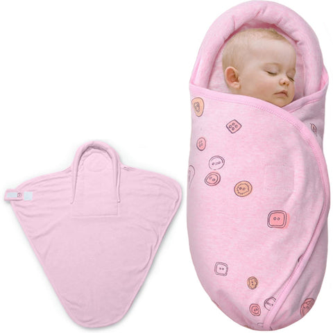 Asnewkit Swaddle Blanket for Newborns,Baby Sleeping Bag Swaddle Blanket 0-3 months, 100% Organic Cotton Baby Swaddles,Newborn Swaddle Wrap for Boy and Girl (Pink)