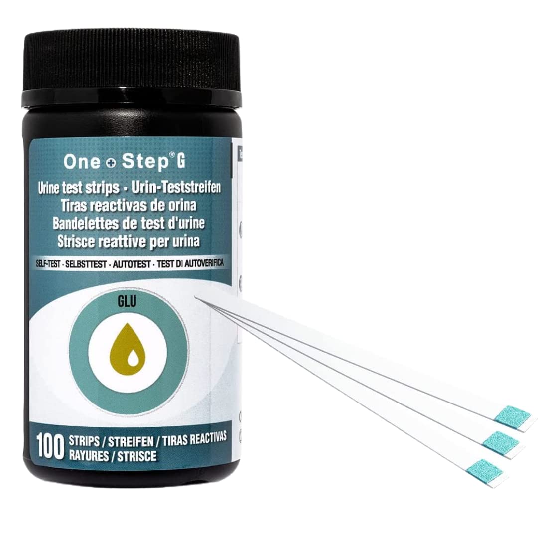 One Step: Glucose Urine 100 Dipstick Test Strips - Ideal for Quick and Easy Diabetes Testing