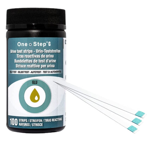 One Step: Glucose Urine 100 Dipstick Test Strips - Ideal for Quick and Easy Diabetes Testing