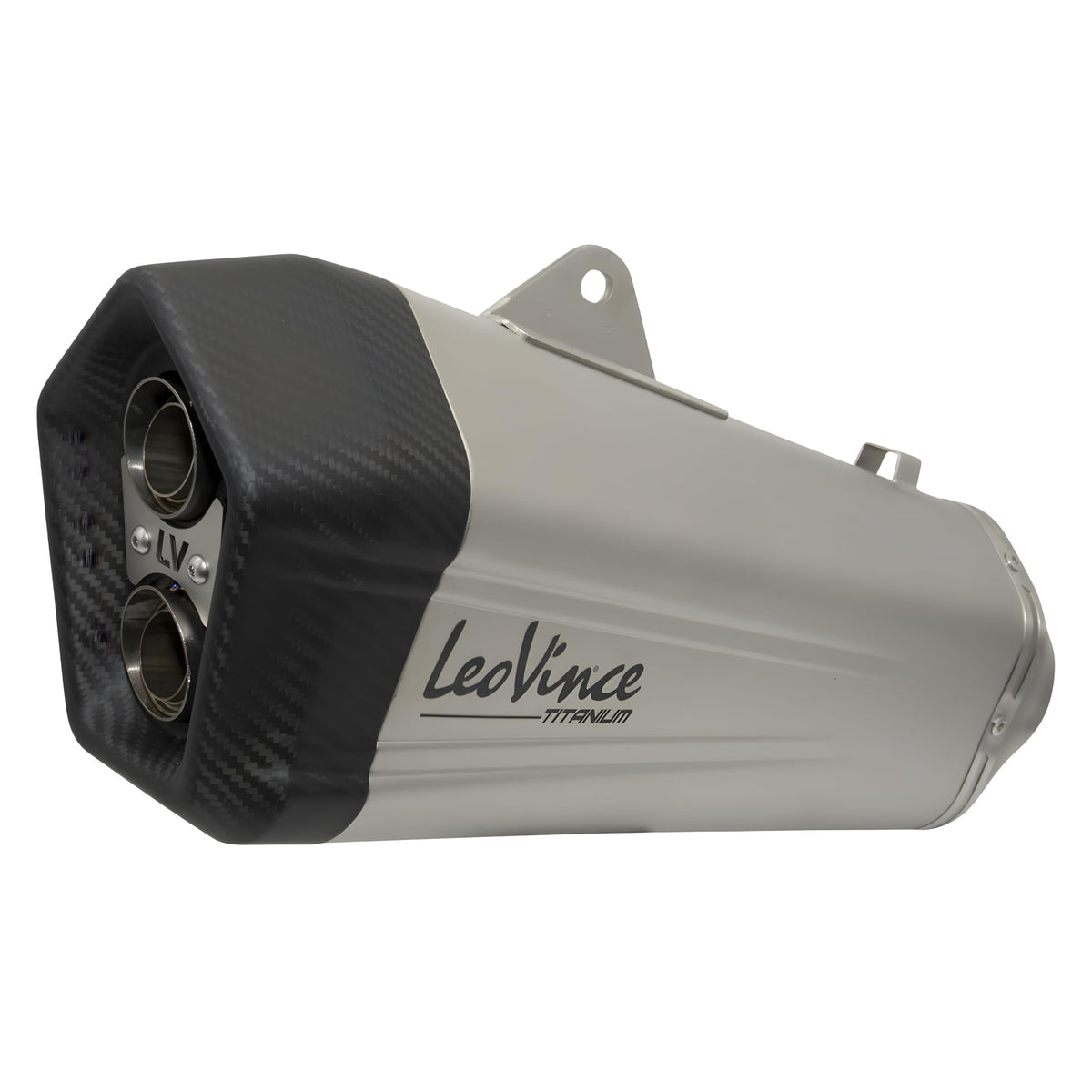LeoVince exhaust system LV-12 rear muffler spare part set, titanium, right for Yamaha T-Max 560
