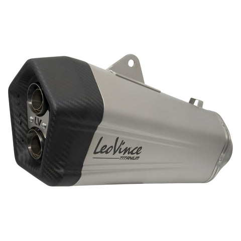 LeoVince exhaust system LV-12 rear muffler spare part set, titanium, right for Yamaha T-Max 560