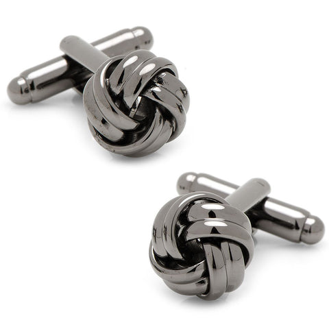 Ox and Bull Trading Co. Gunmetal Knot Cufflinks