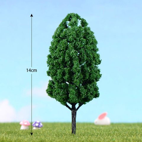 NUOBESTY 20pcs model scenery trees DIY Scenery Landscape green landscape tree The train tree diorama plastic tree plastic diorama trees tree figurines for projects decorations miniature
