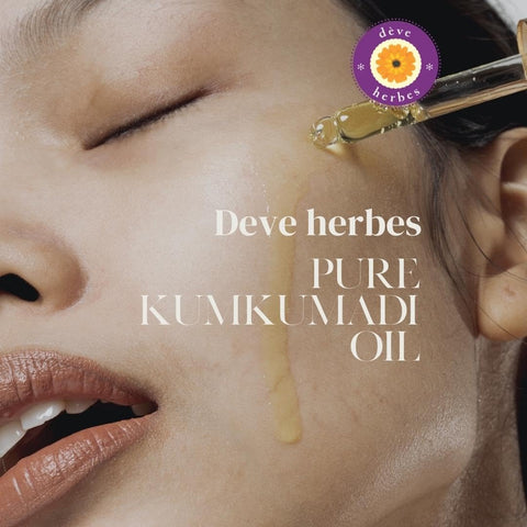 Deve Herbes Pure Kumkumadi Oil - with Glass Dropper 15 ml