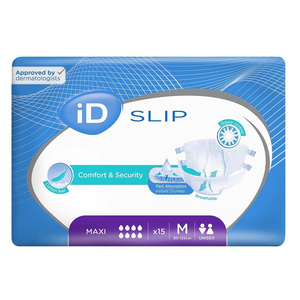 iD Expert Slip Maxi - Medium - 15 all-in-one briefs