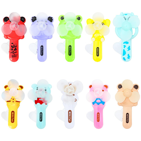 SOTOGO 10 Pieces Kids Mini Fans Cute Handheld Fans Portable Summer Kids Fans for Boys Girls Party Favors