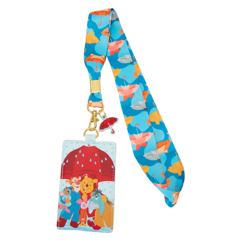 LOUNGEFLY Disney Winnie The Pooh and Friends Rainy Day Lanyard, WDL0566