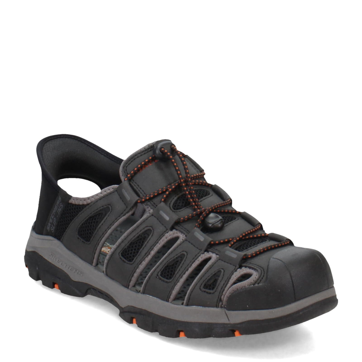 Skechers USA Men's Men's Tresmen-Norvick Fisherman Sandal, Black, 11