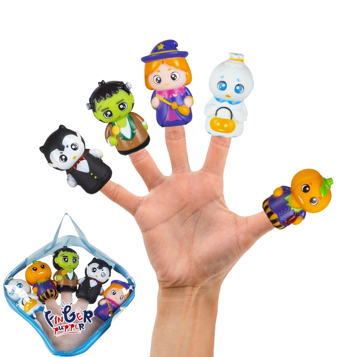 Finger Puppets for Kids,Tiny Hands Toys, Halloween Toy for Toddlers,Puppets for Toddlers,Party favorsfor Kids,Toy Gift for Age 3 4 5 6 Year Old Girls Boys Toddlers