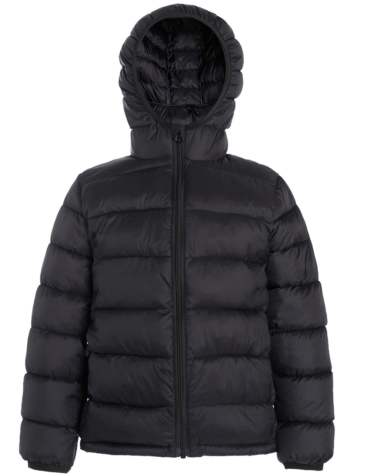CECORC Winter Coats for Little boys and girls with Hoods (Padded) Light Puffer Comfy Jacket for Outdoor Warmth, Travel, Snow Play, 5T, (Black, XS (5))â€¦