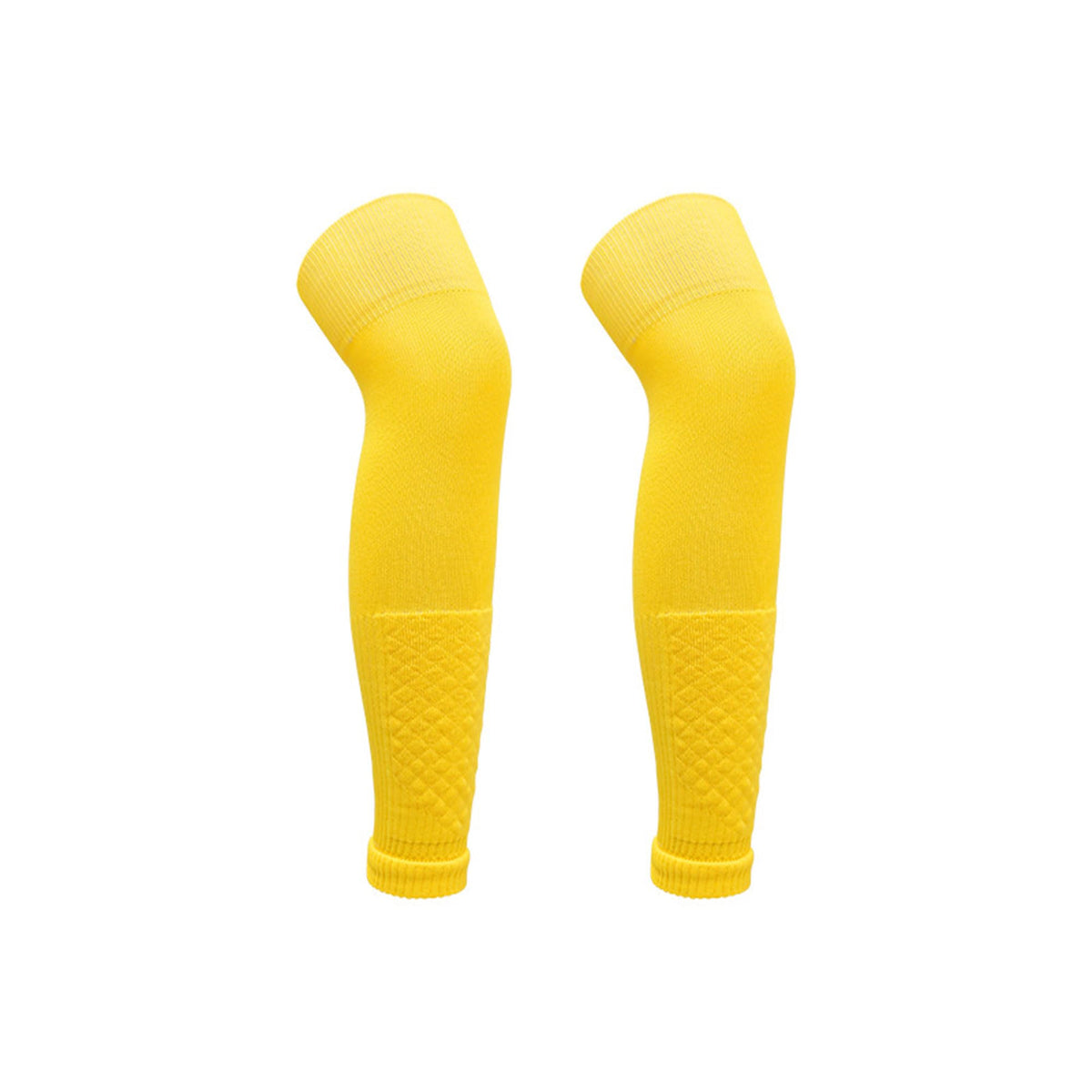 Legou Tall Soccer Calf Socks Breathable and Soft Long Sports Calf Socks Yellow L