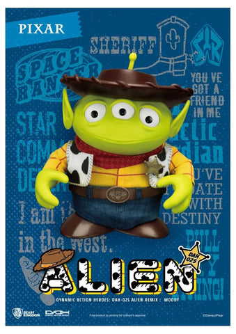 Beast Kingdom Toy Story: Alien Remix Woody DAH-025 Dynamic 8ction Heroes Action Figure, Multicolor