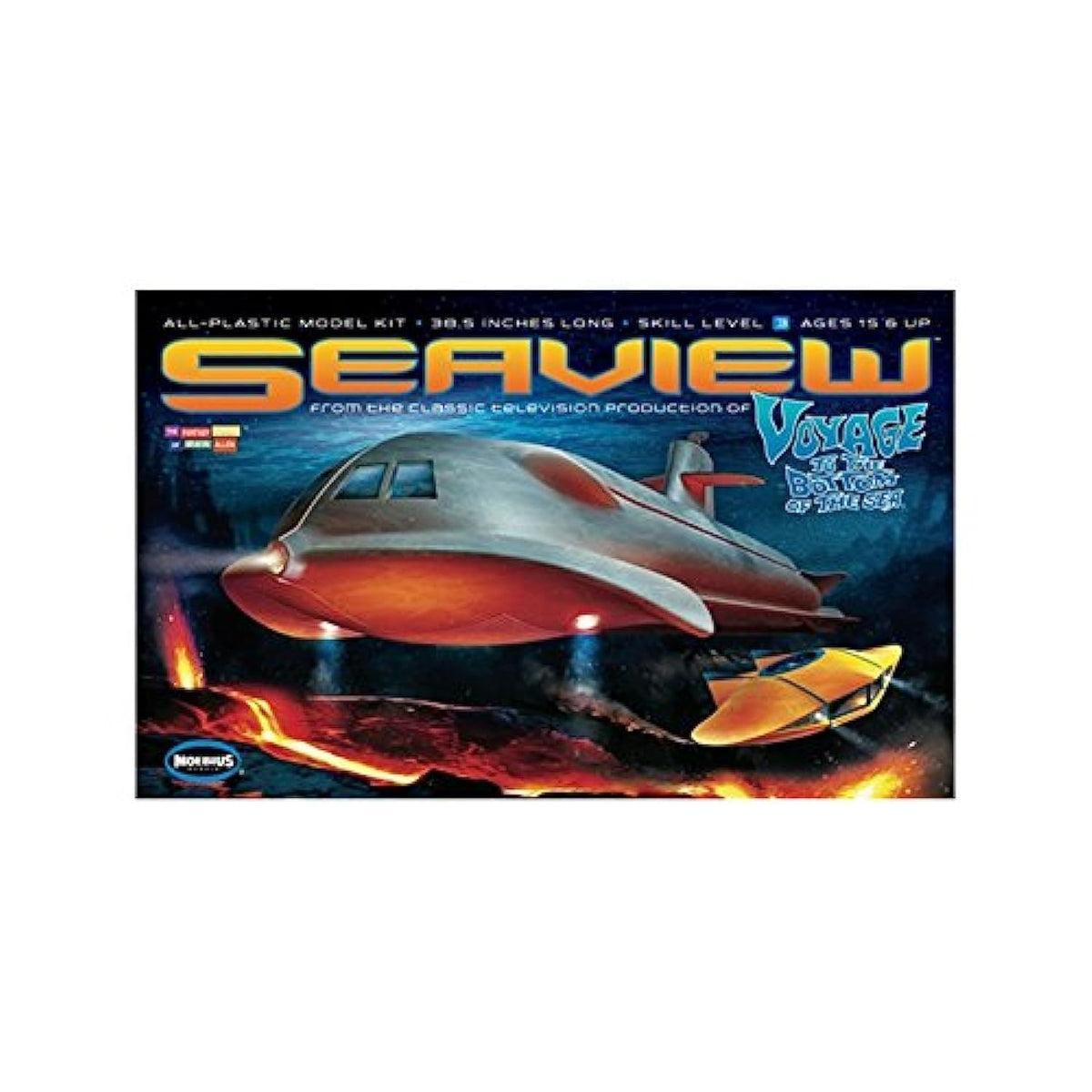 Voyage To the Bottom of the Sea SEAVIEW Submarine 39 Inch Long Model Kit 707 by Moebius Models 1/128