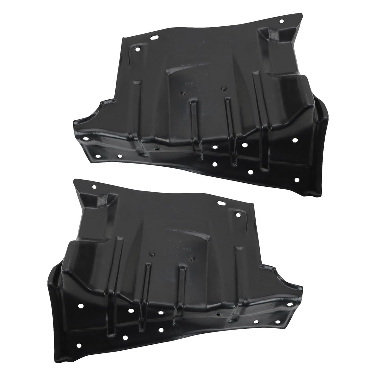 TRQ Rear Driver & Passenger Side Lower Engine Splash Shield Compatible with 2008-2017 Mitsubishi Lancer 2007-2013 Outlander MI1228115 MI1228116