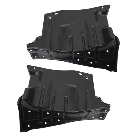 TRQ Rear Driver & Passenger Side Lower Engine Splash Shield Compatible with 2008-2017 Mitsubishi Lancer 2007-2013 Outlander MI1228115 MI1228116