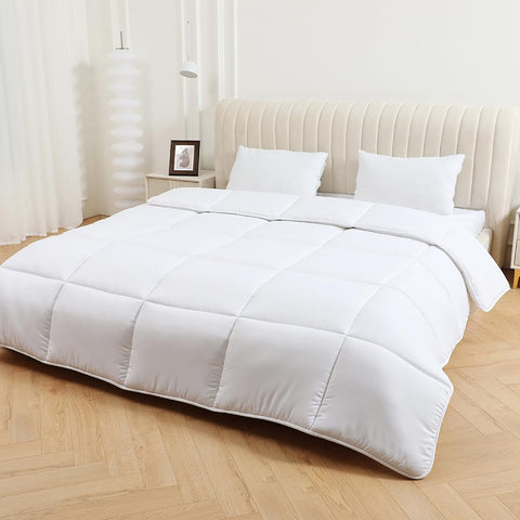 DN COLLECTION 2.5 TOG Super King Duvet Soft Touch Microfibre Box Stitched Summer Quilt Feels Like Down Size 260x220cm Anti Allergy (2.5 Tog Super King)