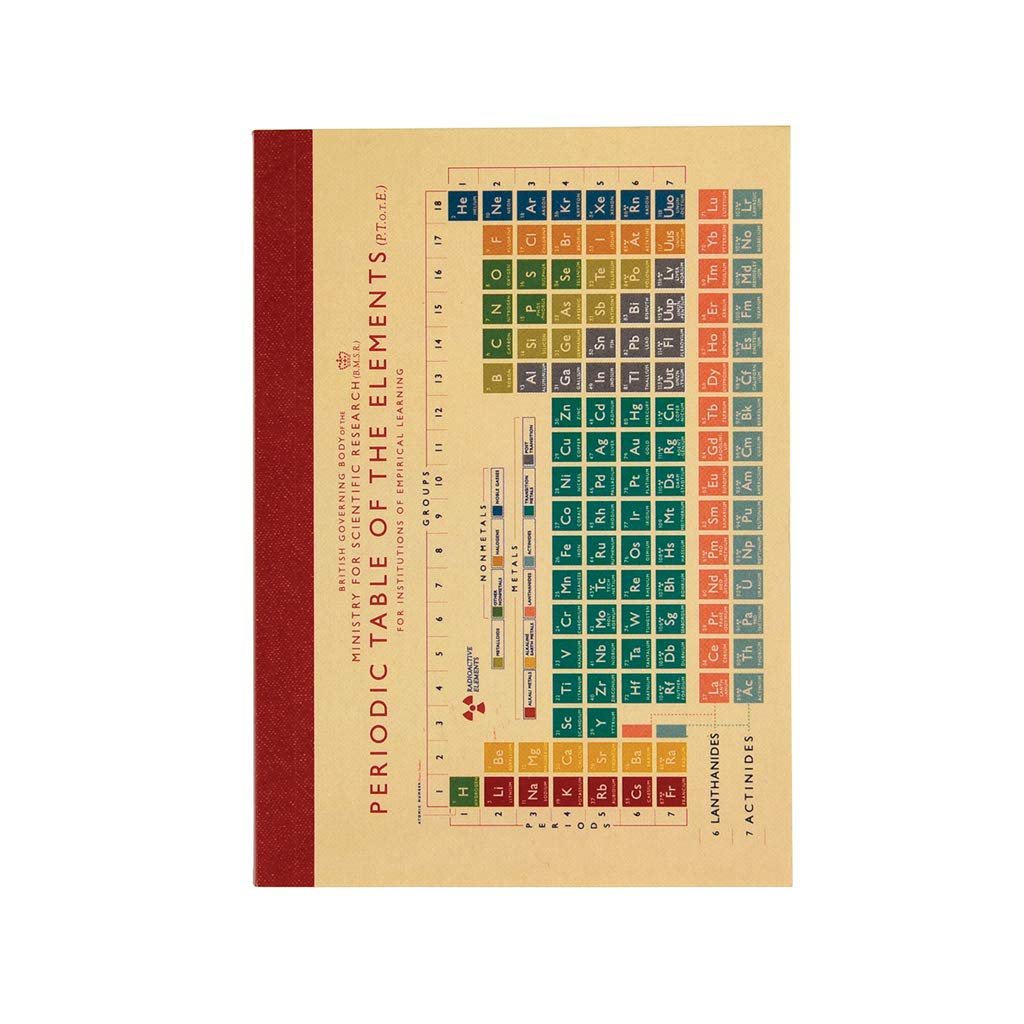Rex London Periodic Table A6 Size Notebook