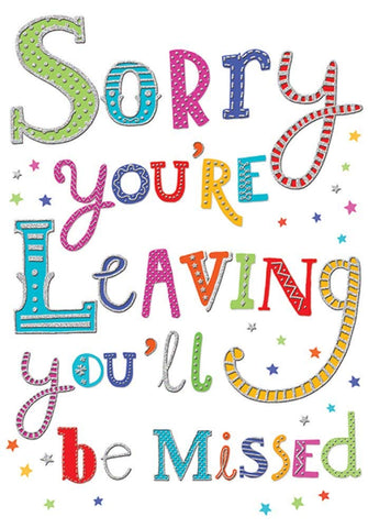 Modern Occasion Card Leaving - 7 x 5 inches - Piccadilly Greetings