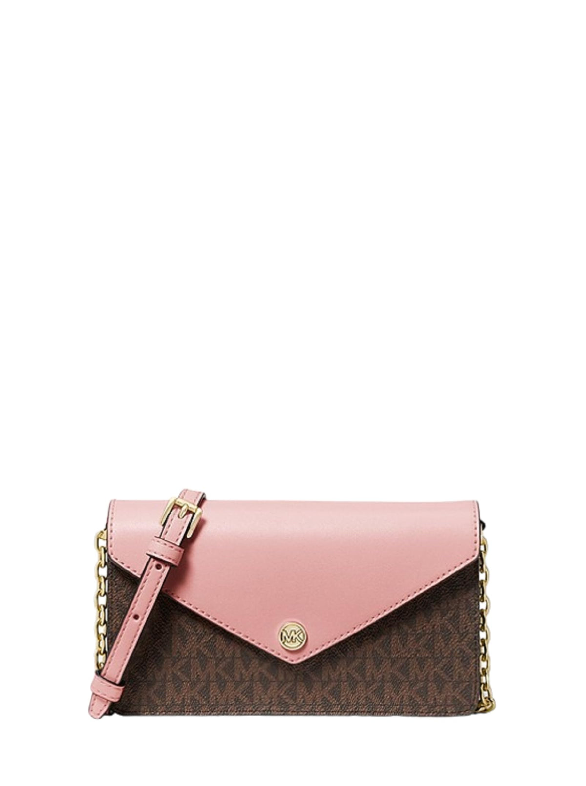 Michael Kors Small Logo Envelope Crossbody Bag (Primrose)