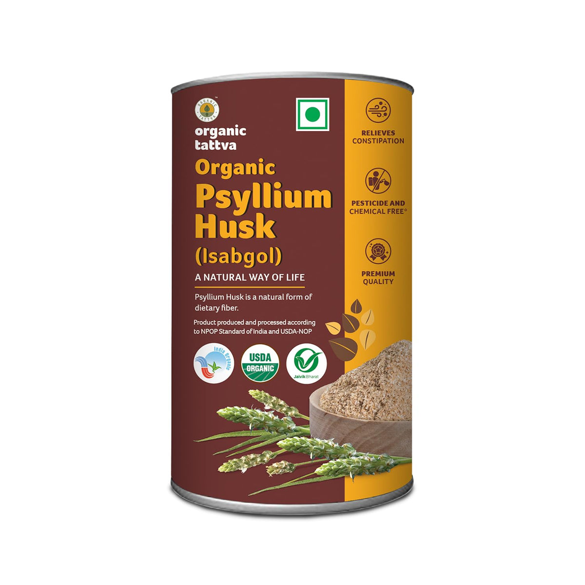 Organic Tattva Psyllium Husk 100g
