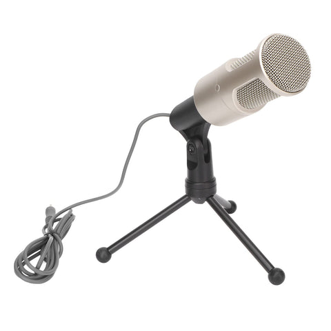 3.5mm Gaming Mic, 3.5mm PC Microphone High Sensitivity Portable Professional with Mic Stand for Vocals for Google Voice for Yahoo
