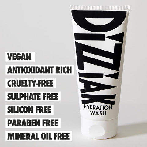 DIZZIAK Hydration Wash: Hair Shampoo, Scalp-Friendly Cleanser, Deep Cleansing & Long Lasting Hydration for All Hair Types, Refreshing & Smoothing, Vegan Shampoo - 200ml