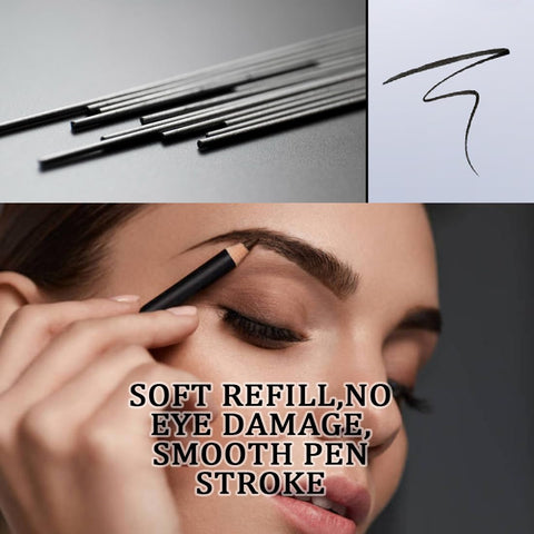 Eyebrow Pencil Kit - Easy Way To Get Natural Eyebrows In Minutes, Long Lasting, Waterproof, ?5-in-1?Eyebrow Pencil *1; Eyebrow Stencil *3; Eyebrow Razor *1, Black #-0116003