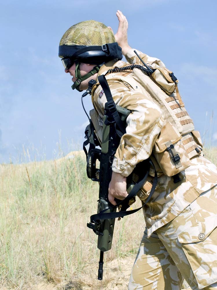 Posterazzi PSTZAB100067M British Royal Commando in Action Photo Print, 11 x 17, Multi