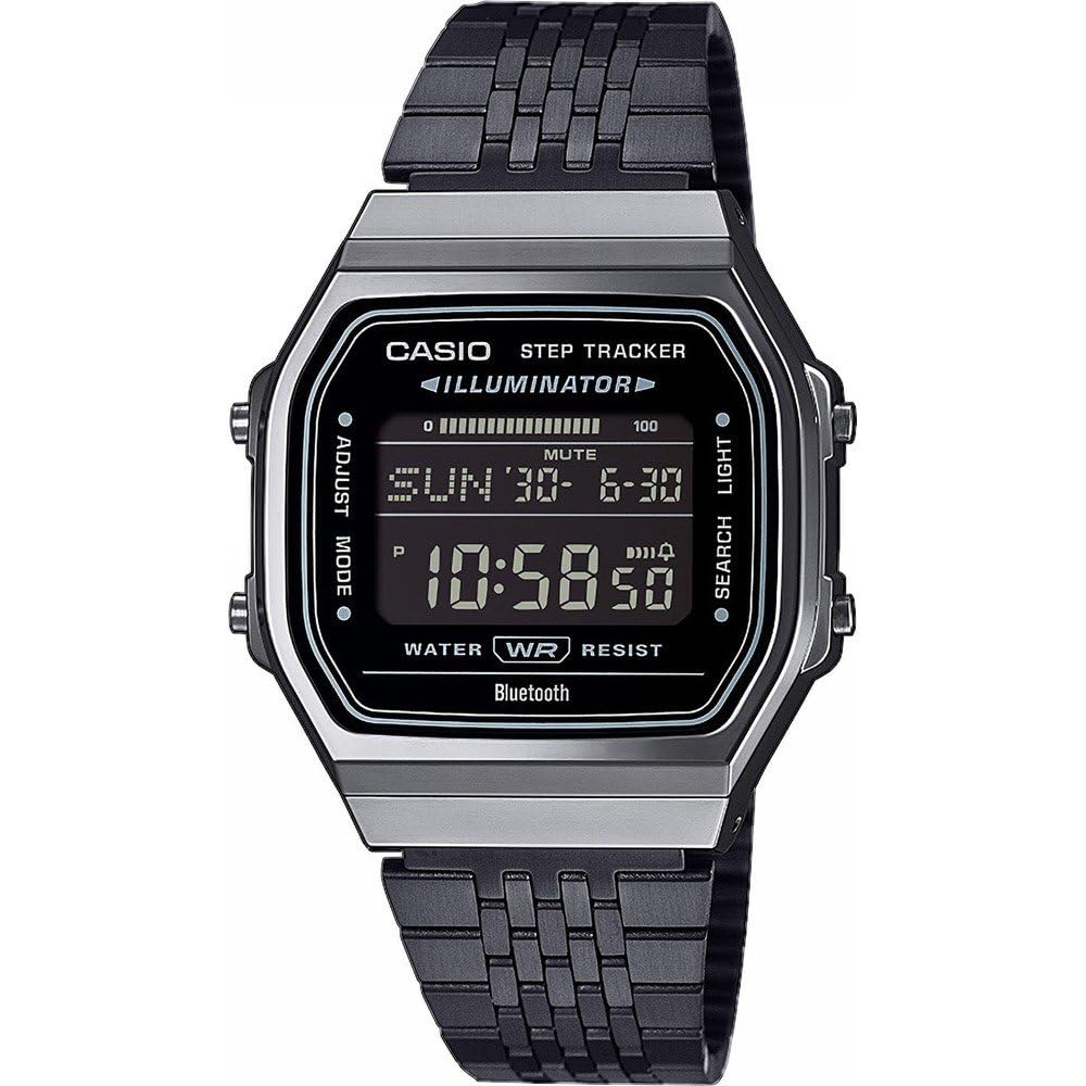 Casio Men's Digital Quartz Watch with Stainless Steel Strap ABL-100WEGG-1BEF