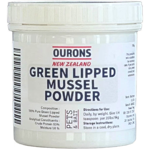Ourons Green Lipped Mussel Powder For Dogs - 130g Natural GLM from New Zealand