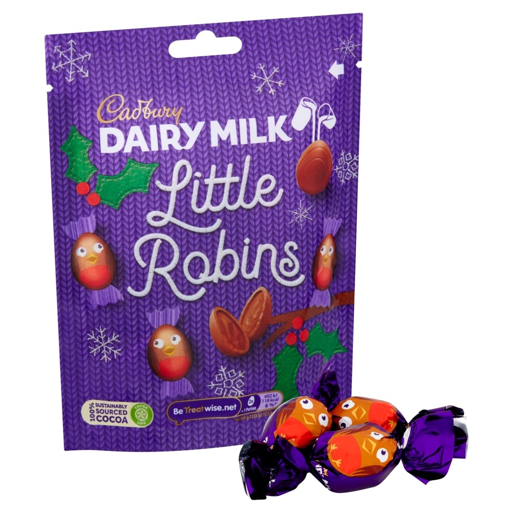Cadbury Dairy Milk Little Robins Chocolate Bag, 77 g