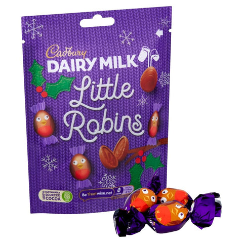 Cadbury Dairy Milk Little Robins Chocolate Bag, 77 g
