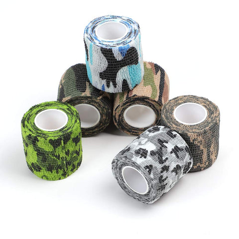 STIGMA 6pcs Disposable Tattoo Grip Cover Wrap Elastic Self Cohesive Bandage Tape for Tattoo Machine Grip Camo (2" x 5 Yards) TC624-UK