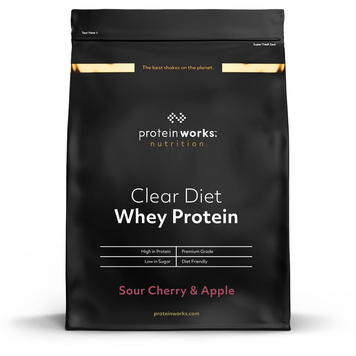 Protein Works - Clear Diet Whey Protein Isolate Powder, Refreshing High Protein Drink, 20 Shakes, Sour Cherry & Apple, 500g
