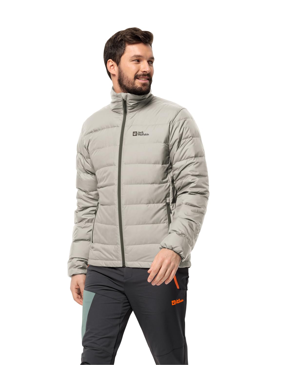Jack Wolfskin Men's Ather Down JKT M Down Jacket, Seal, XL