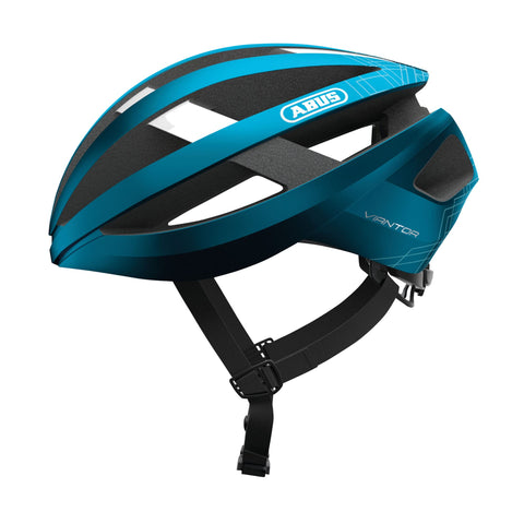 ABUS Viantor Racing Bike Helmet - Sporty Bicycle Helmet for Beginners - for Women and Men - Blue, Size L