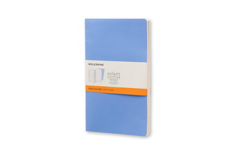 Moleskine Large Volant Powder Blue/Royal Blue Ruled Journal