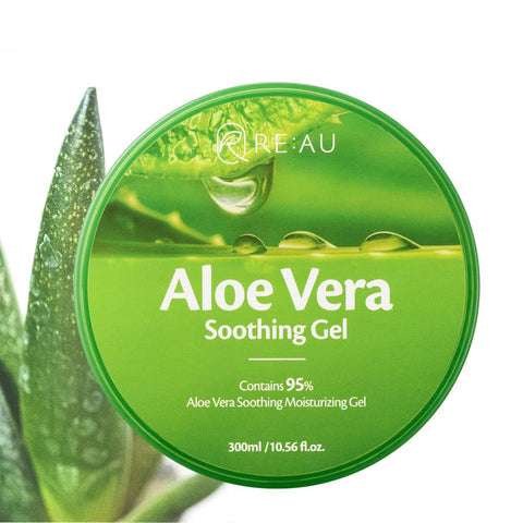 RE:AU Aloe Vera Soothing Moisturizing Gel 300ml, 10.56 fl.oz