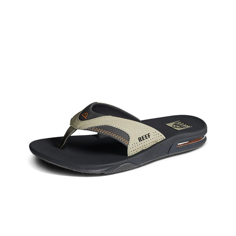 Reef Men's Fanning Flip-Flop, Olive/Sudan, 9