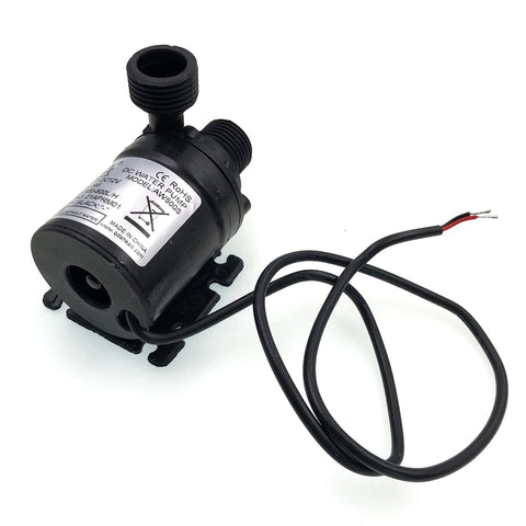 JZK DC 12V Brushless Submersible Water Pump 800L/H 5M Micro small water pump for Pond/Fountain/Pool/Aquarium Water Circulation System, Solar Circulation System